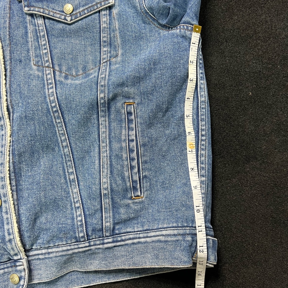 Lauren Jeans Co. Ralph Lauren Mens Fleece Sherpa Denim Jacket - Picture 15 of 15